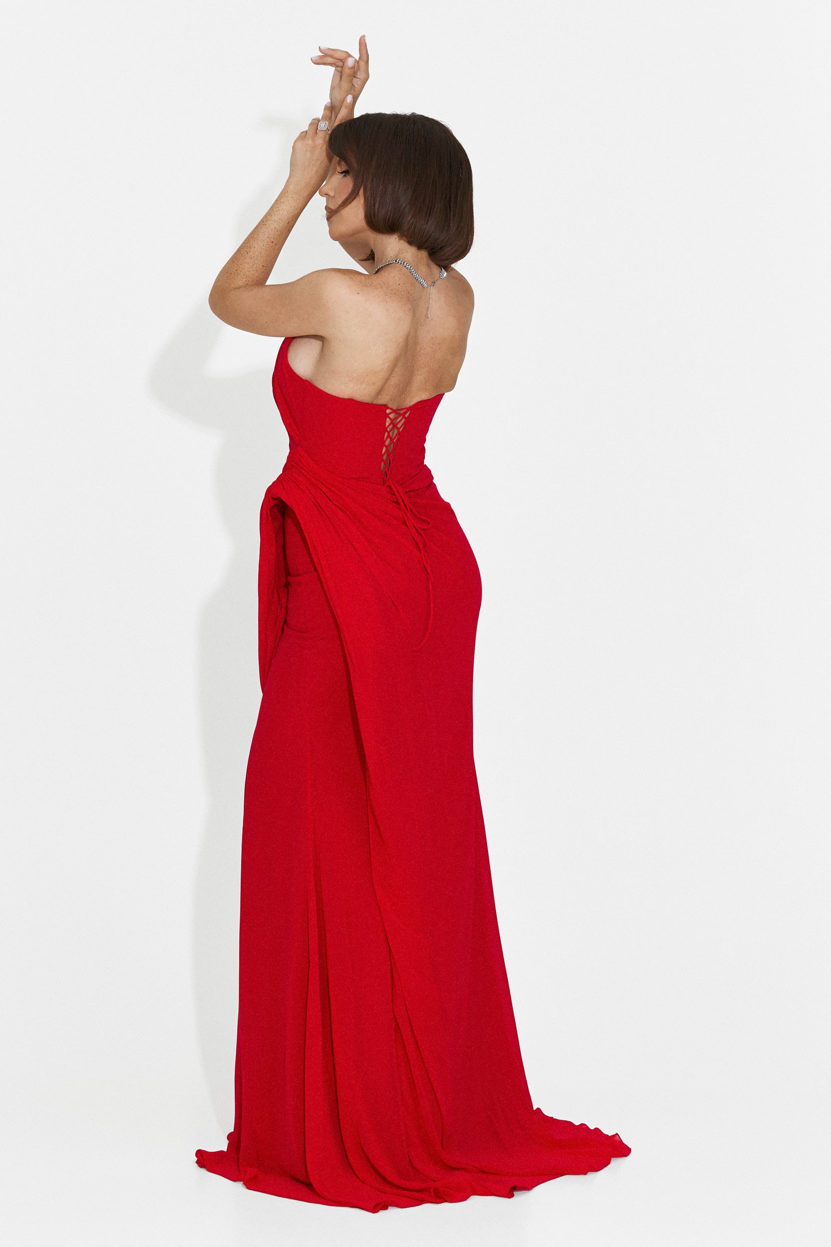 Lungo Vestito Rosso da Donna di Felina Bogas