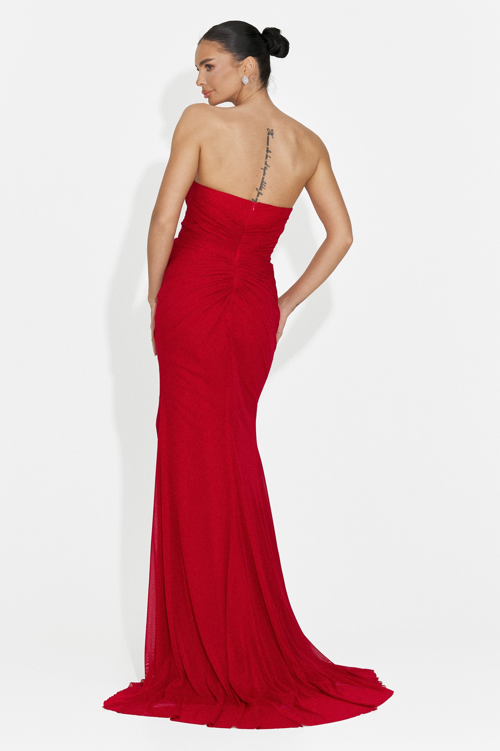 Lungo Vestito Rosso di Jule Bogas per Donne