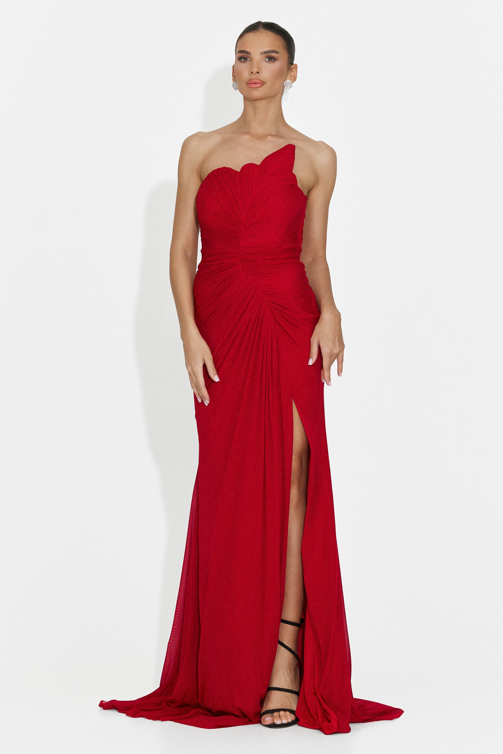 Lungo Vestito Rosso di Jule Bogas per Donne