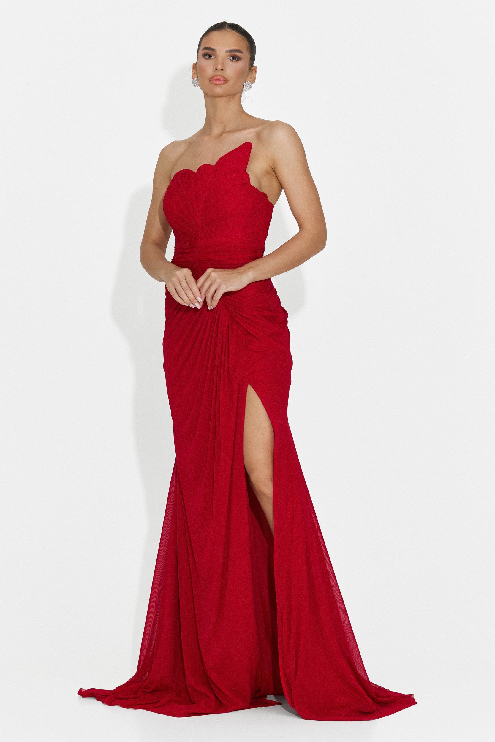 Lungo Vestito Rosso di Jule Bogas per Donne