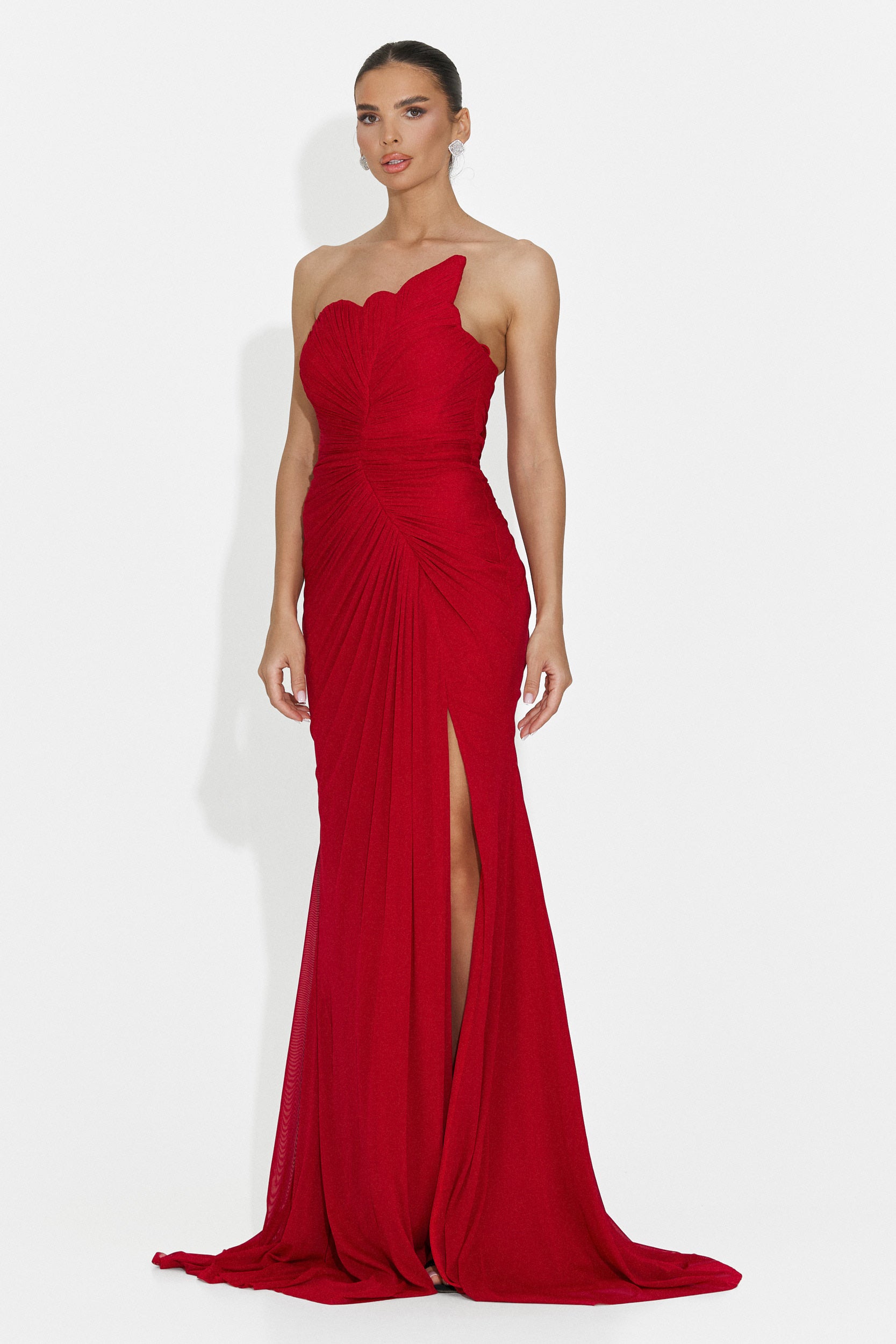 Lungo Vestito Rosso di Jule Bogas per Donne
