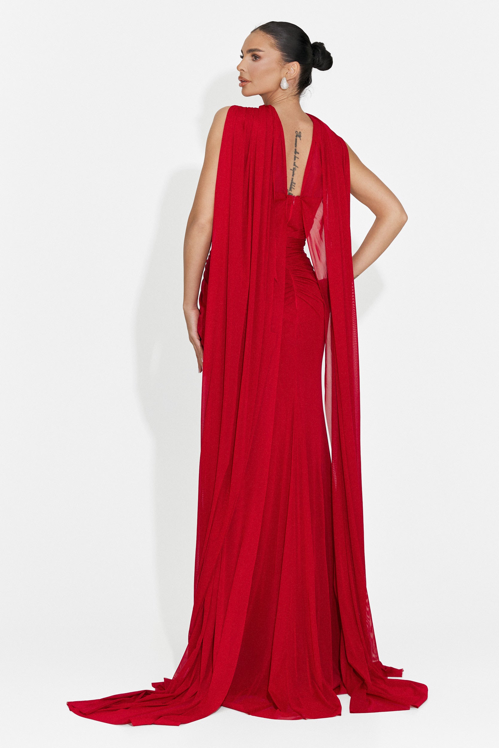 Lungo Vestito Rosso di Lota Bogas per Donne