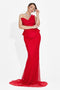 Lungo Vestito Rosso di Nabashia Bogas per Donne