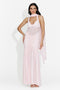 Lungo vestito rosa da donna Cistela Bogas