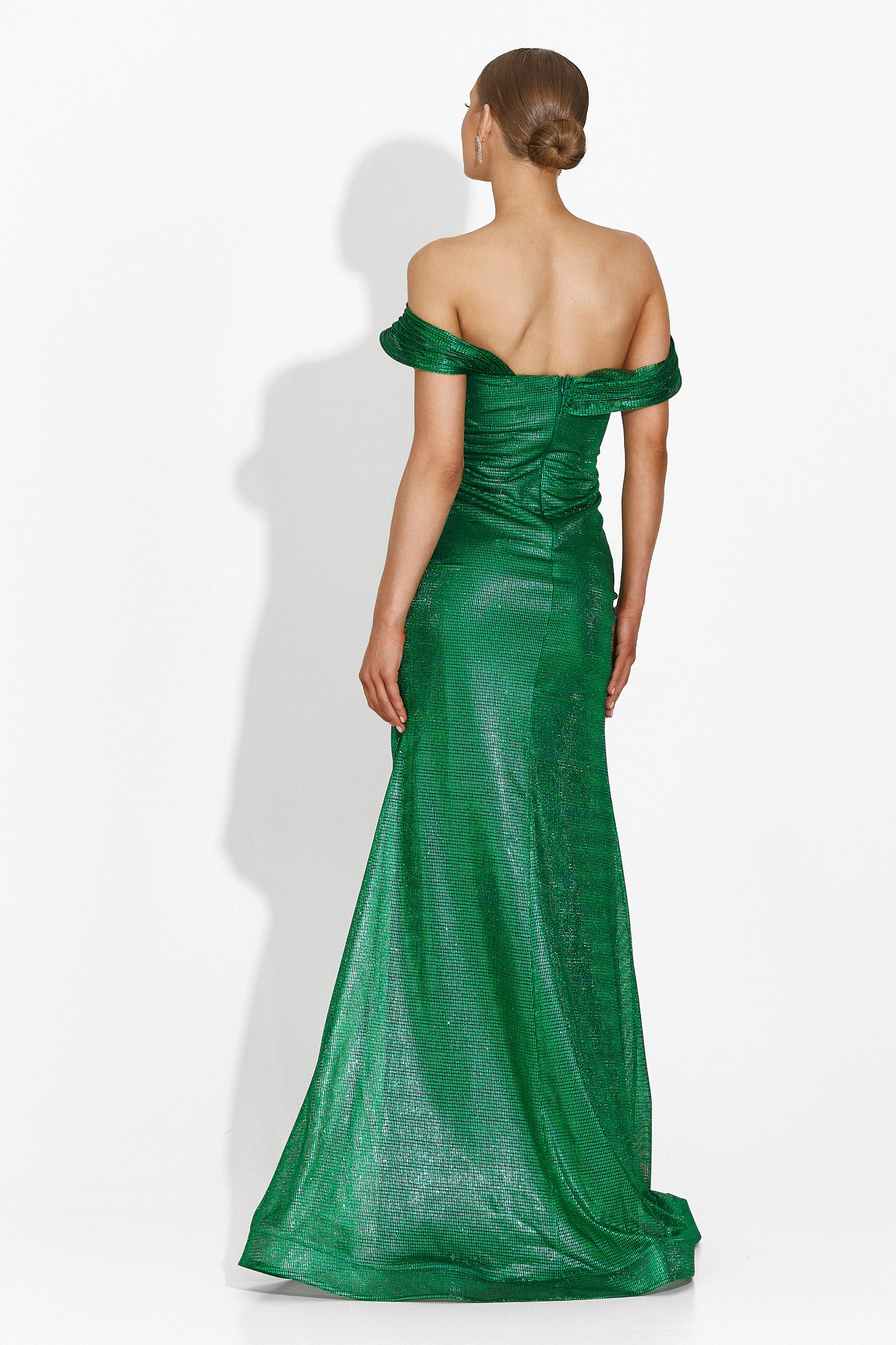 Abito lungo verde da donna Stephane Bogas