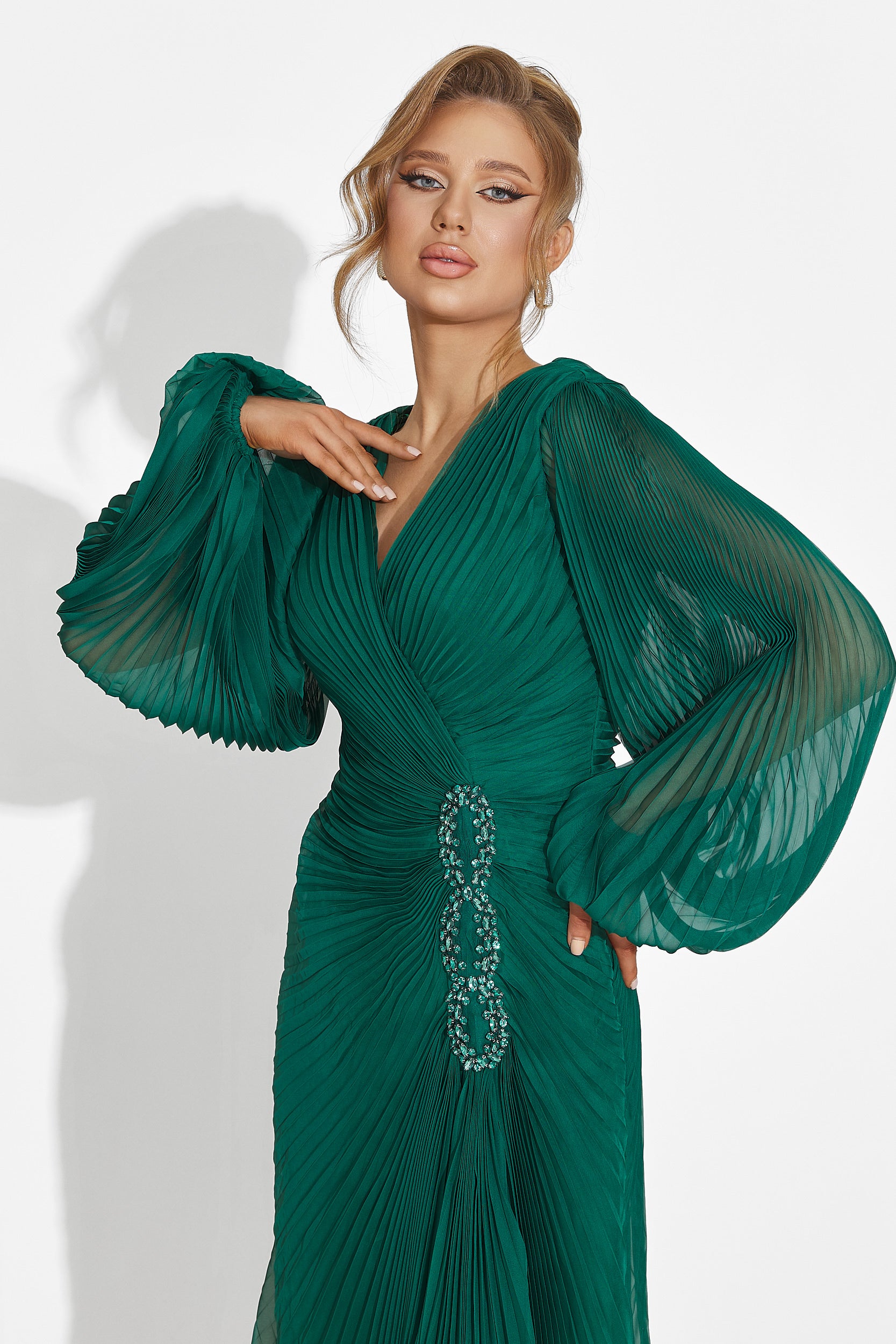 Abito lungo verde da donna Linares Bogas