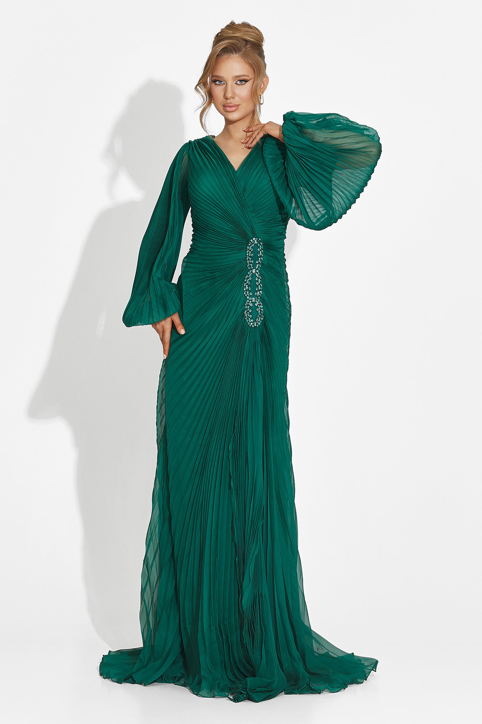 Abito lungo verde da donna Linares Bogas