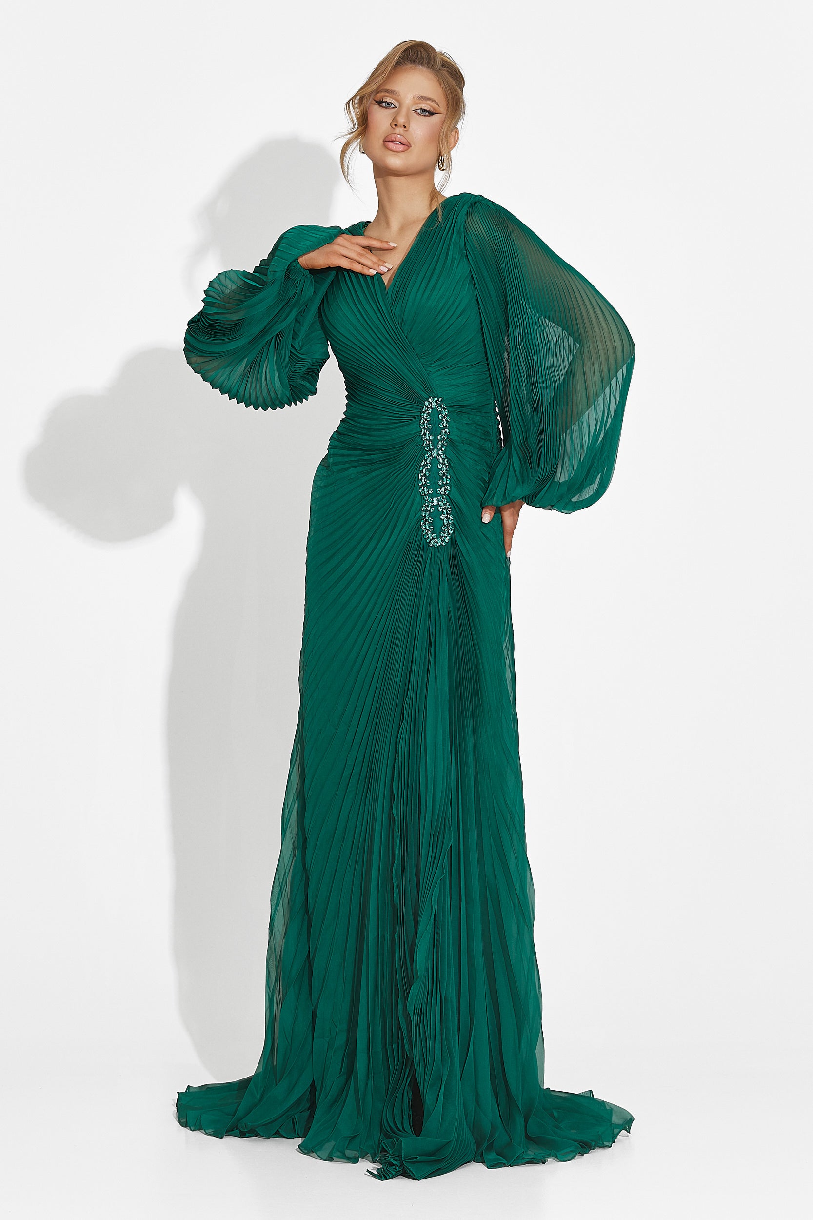 Abito lungo verde da donna Linares Bogas