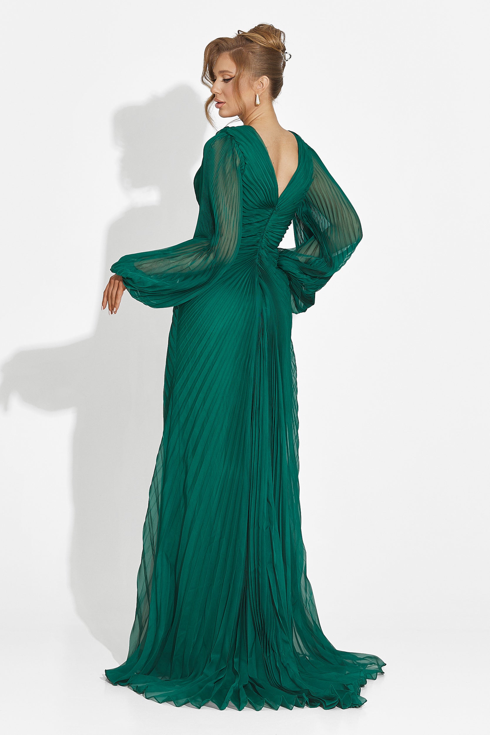 Abito lungo verde da donna Linares Bogas