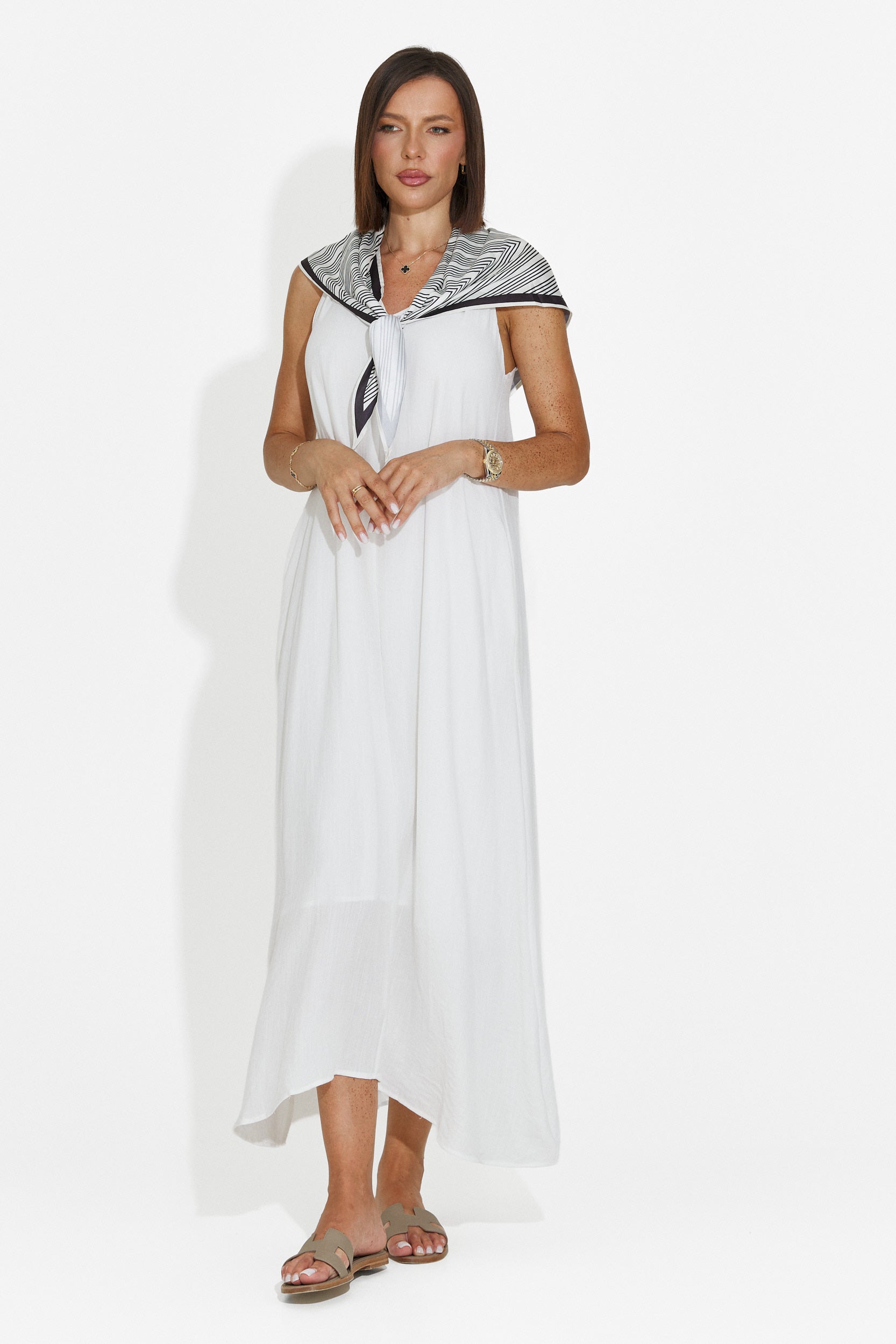Vestito donna midi bianco Alievia Bogas
