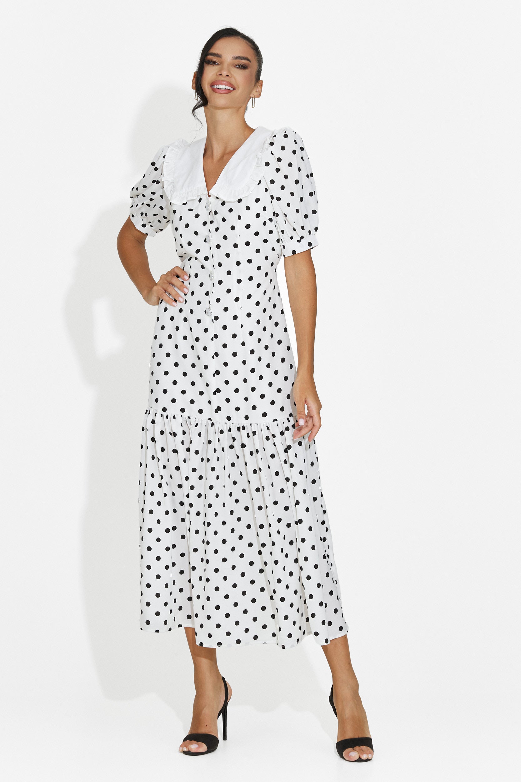 Abito donna midi bianco Anita Bogas