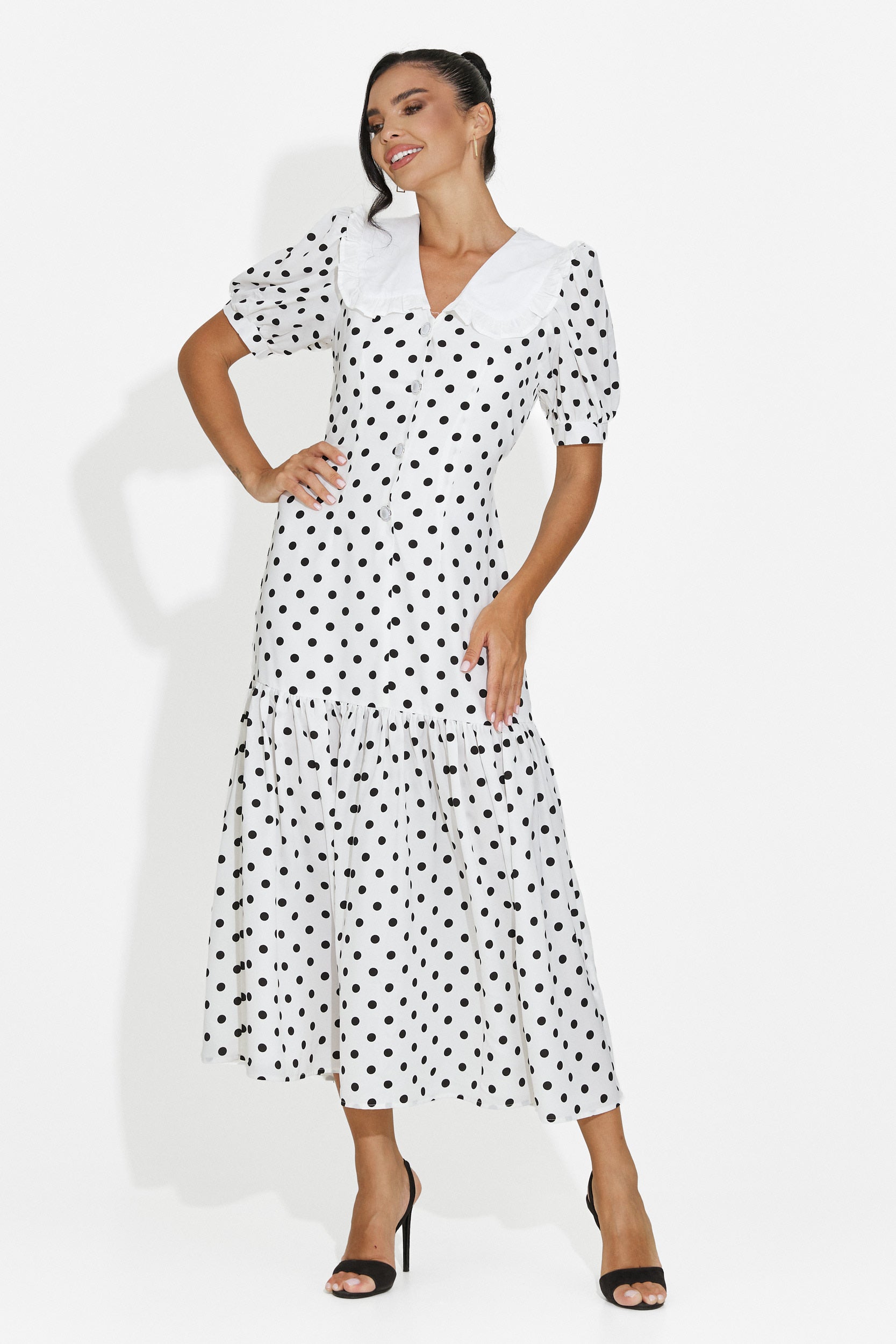 Abito donna midi bianco Anita Bogas
