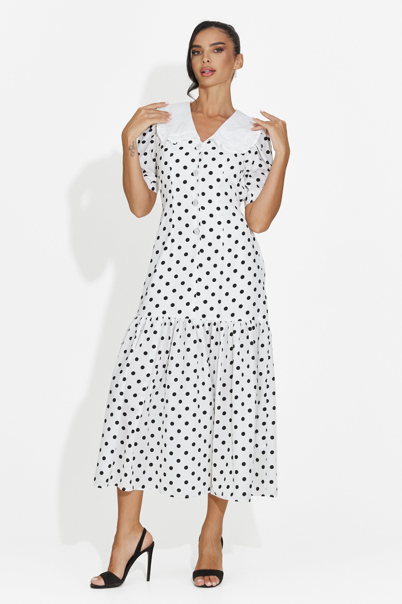 Abito donna midi bianco Anita Bogas