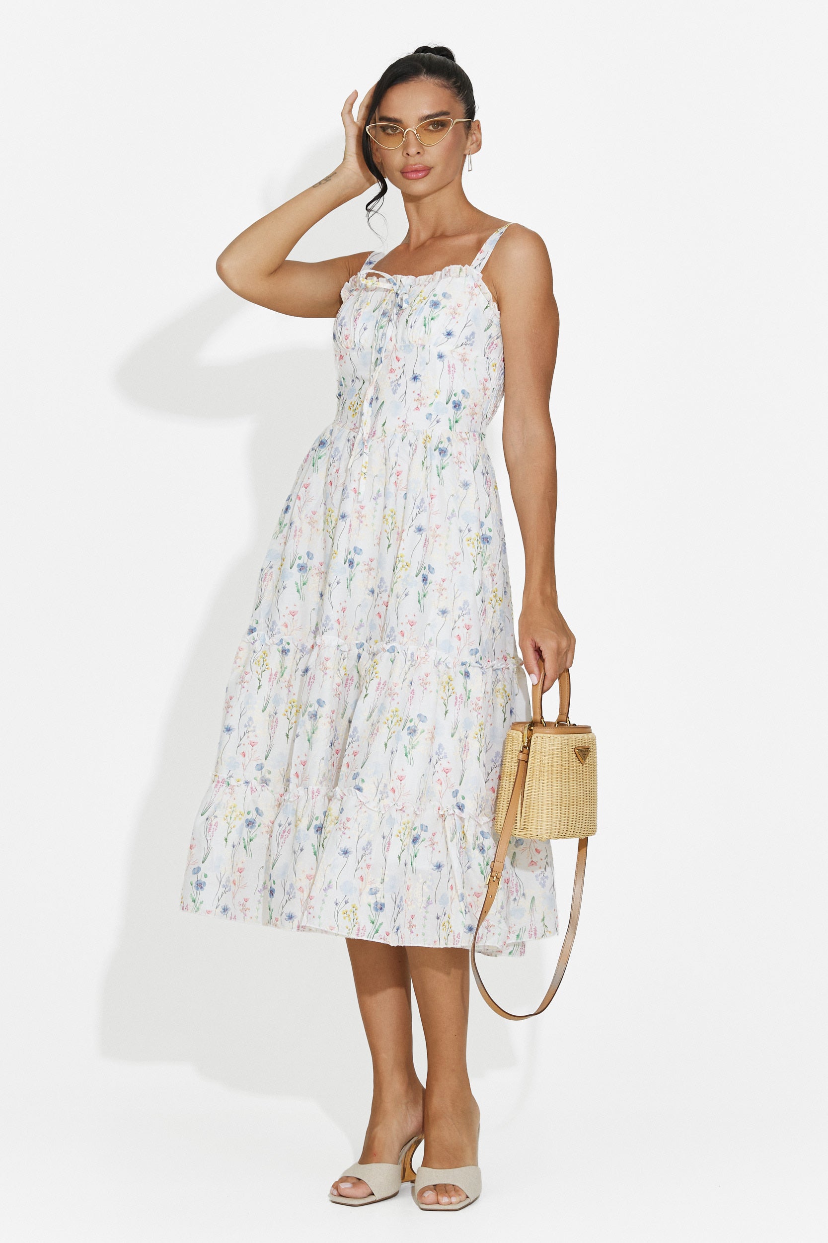 Abito donna midi azzurro Alisa Bogas