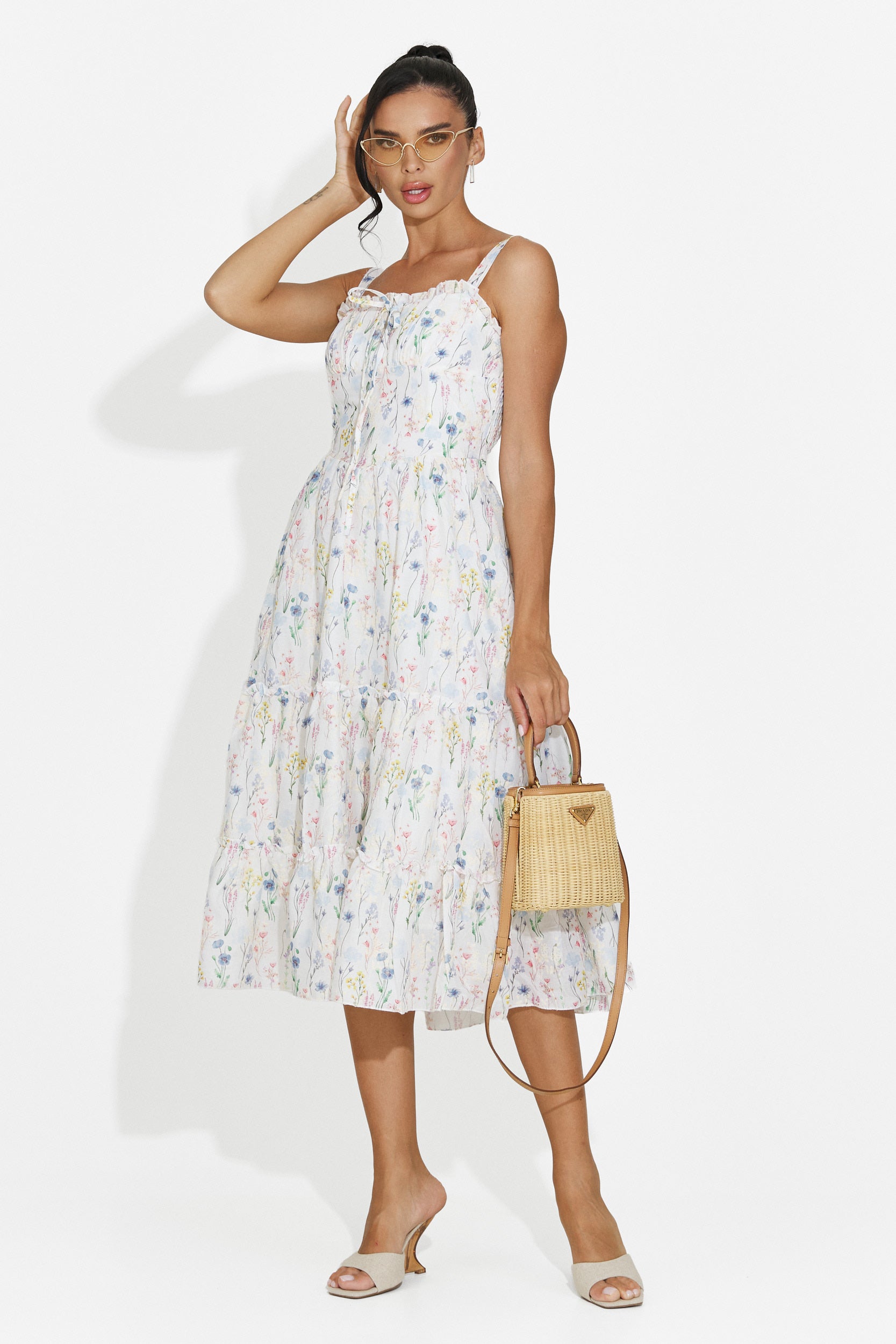 Abito donna midi azzurro Alisa Bogas