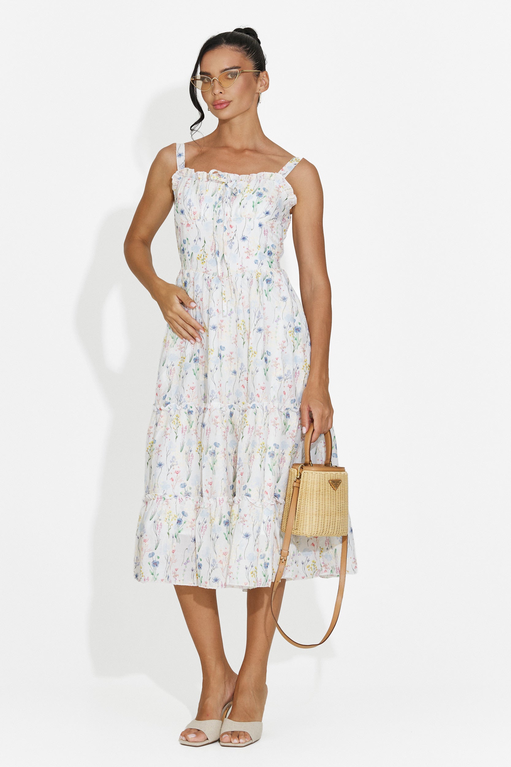 Abito donna midi azzurro Alisa Bogas
