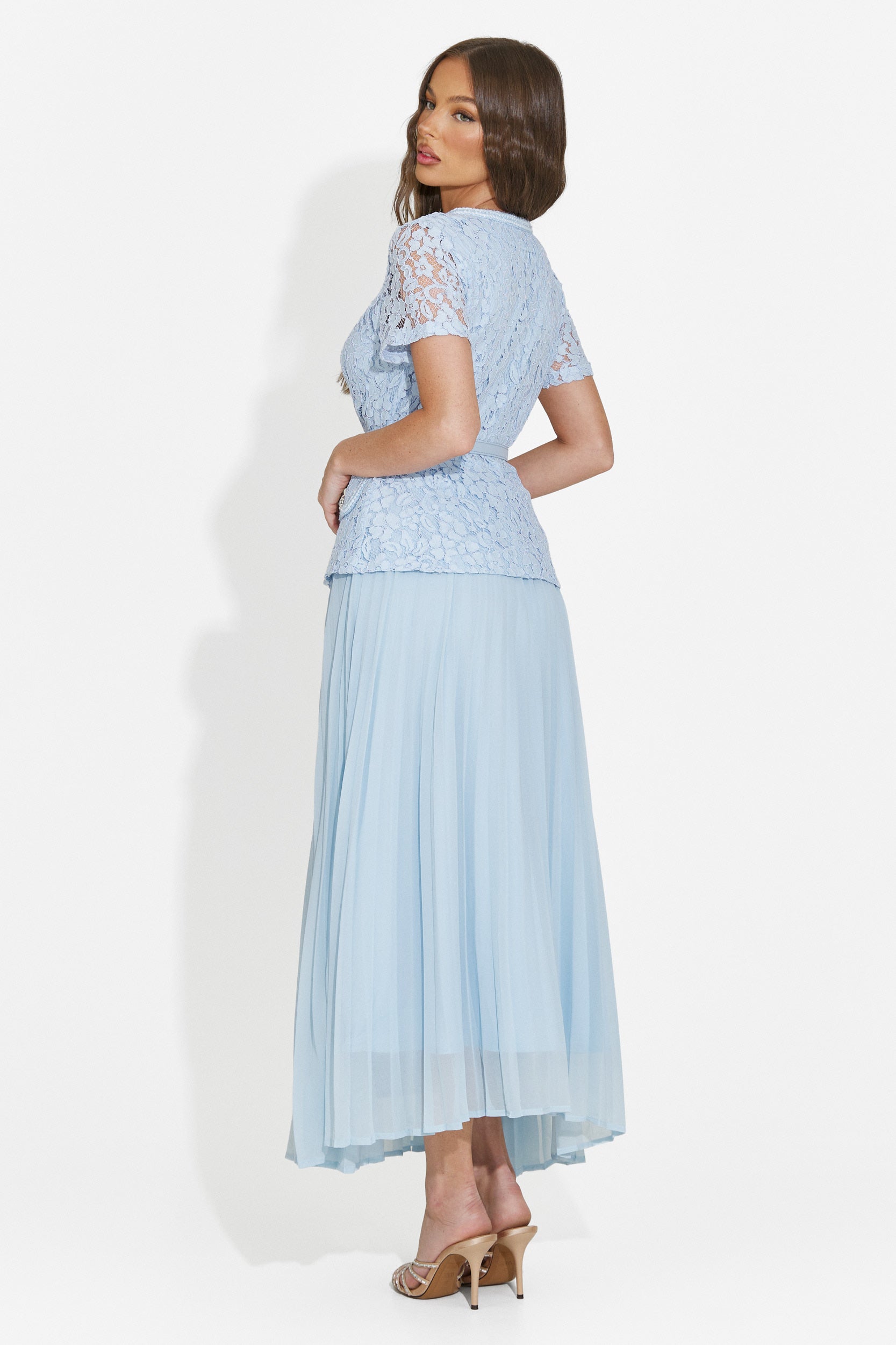 Vestito donna midi azzurro Silviarosa Bogas