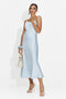 Abito donna midi azzurro Zimia Bogas