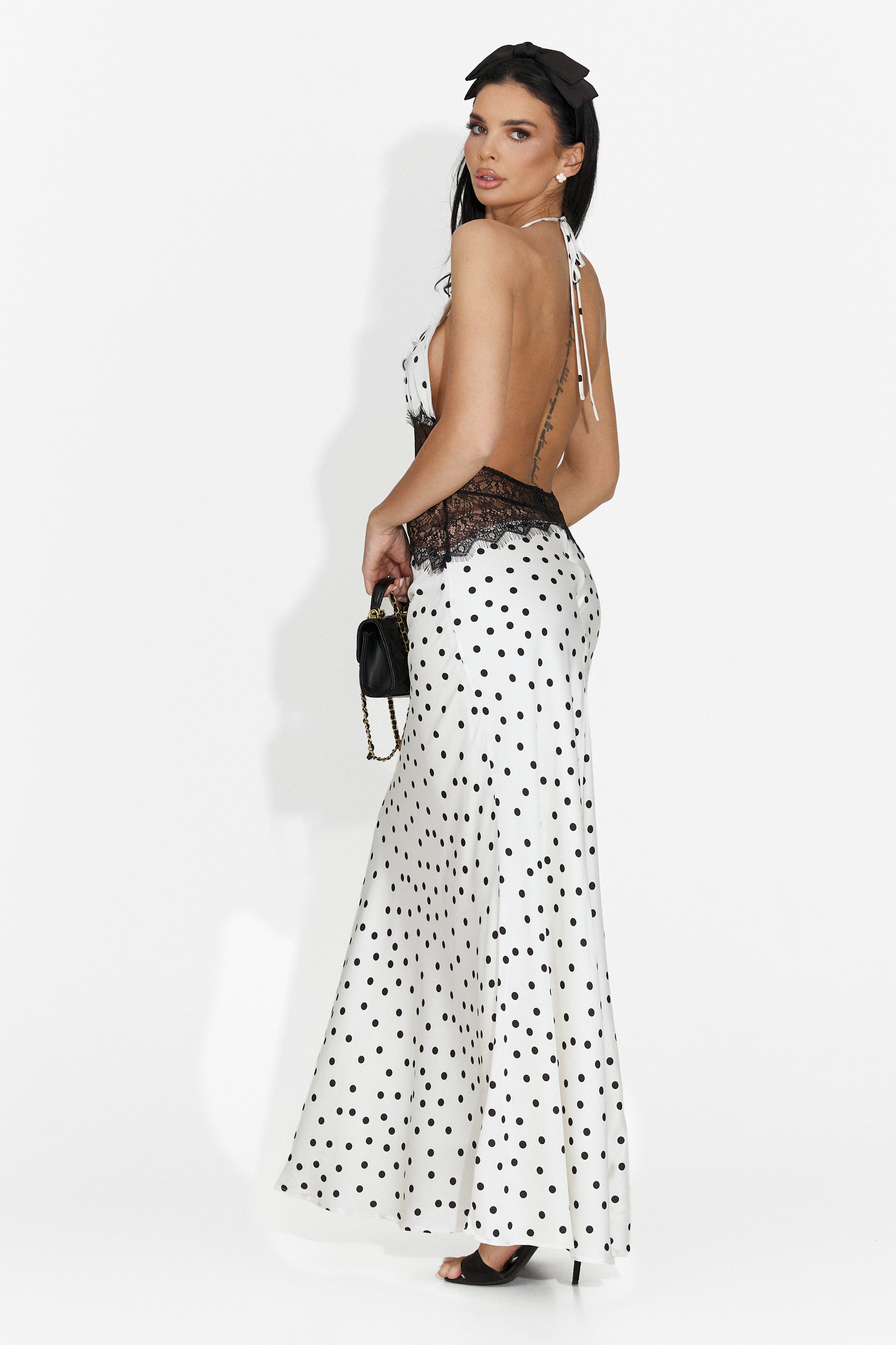Rochie dama midi crem Eligia Bogas