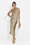 Abito donna midi greige Aliria Bogas