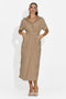 Vestito donna midi marrone Aneira Bogas