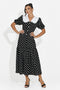 Abito donna midi nero Anita Bogas