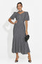 Abito donna midi nero Antoneia Bogas