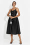 Vestito donna midi nero Florinela Bogas