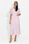 Vestito donna midi rosa Aneira Bogas