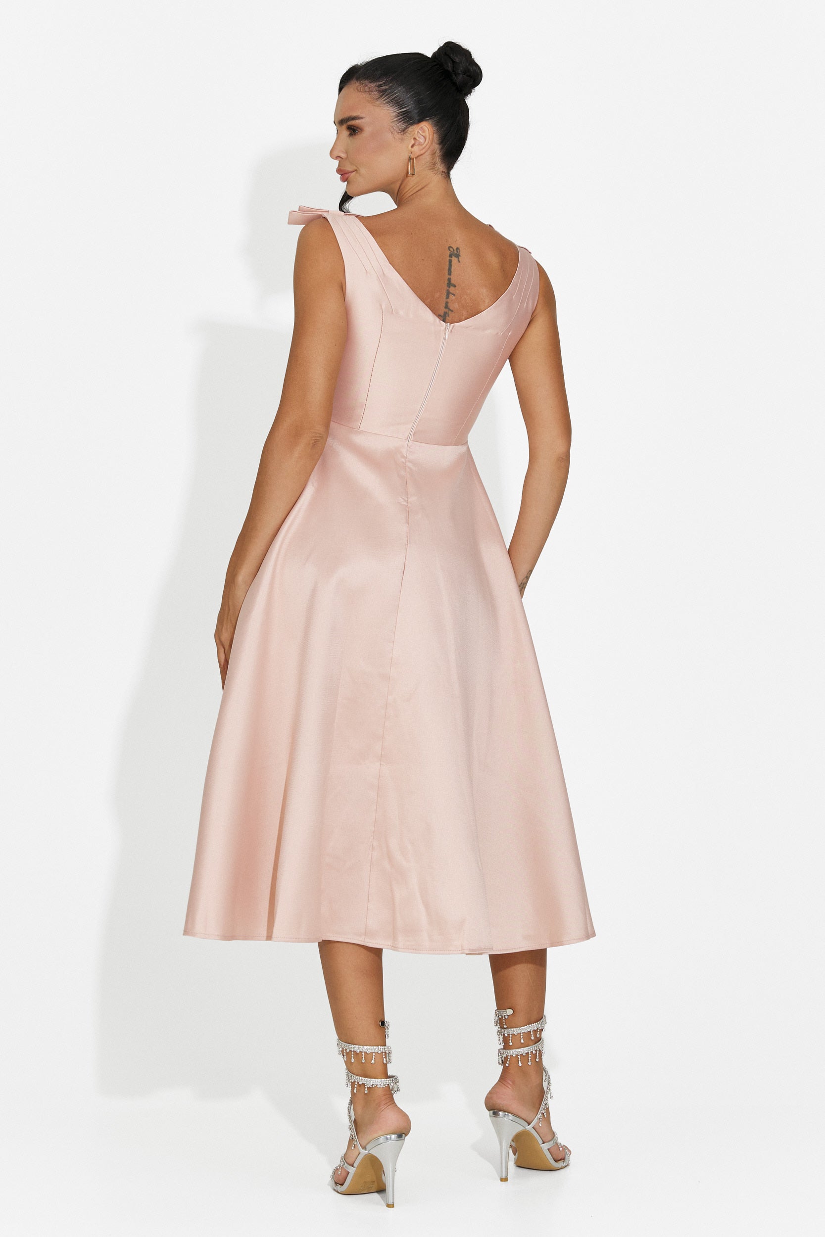 Abito donna midi rosa Ayanda Bogas