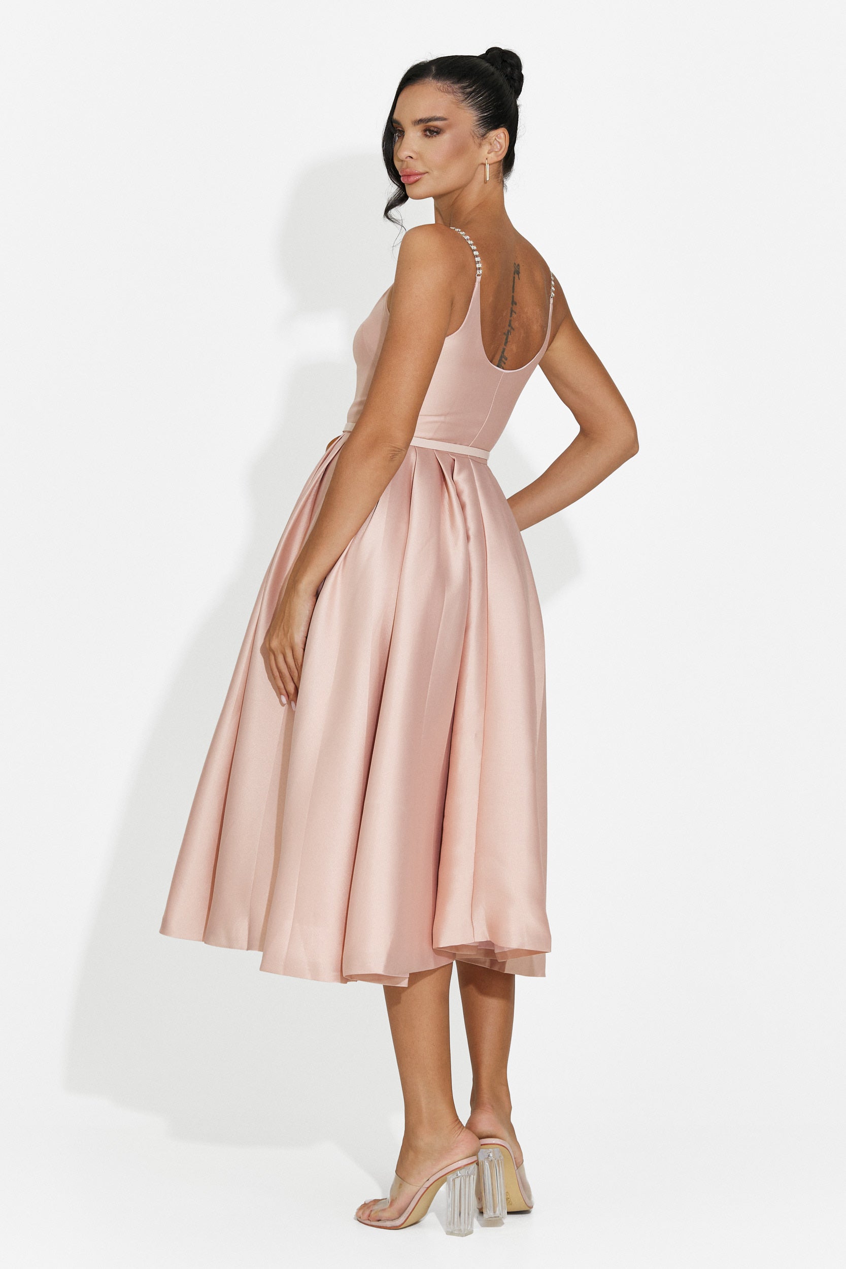 Vestito donna midi rosa Florinela Bogas