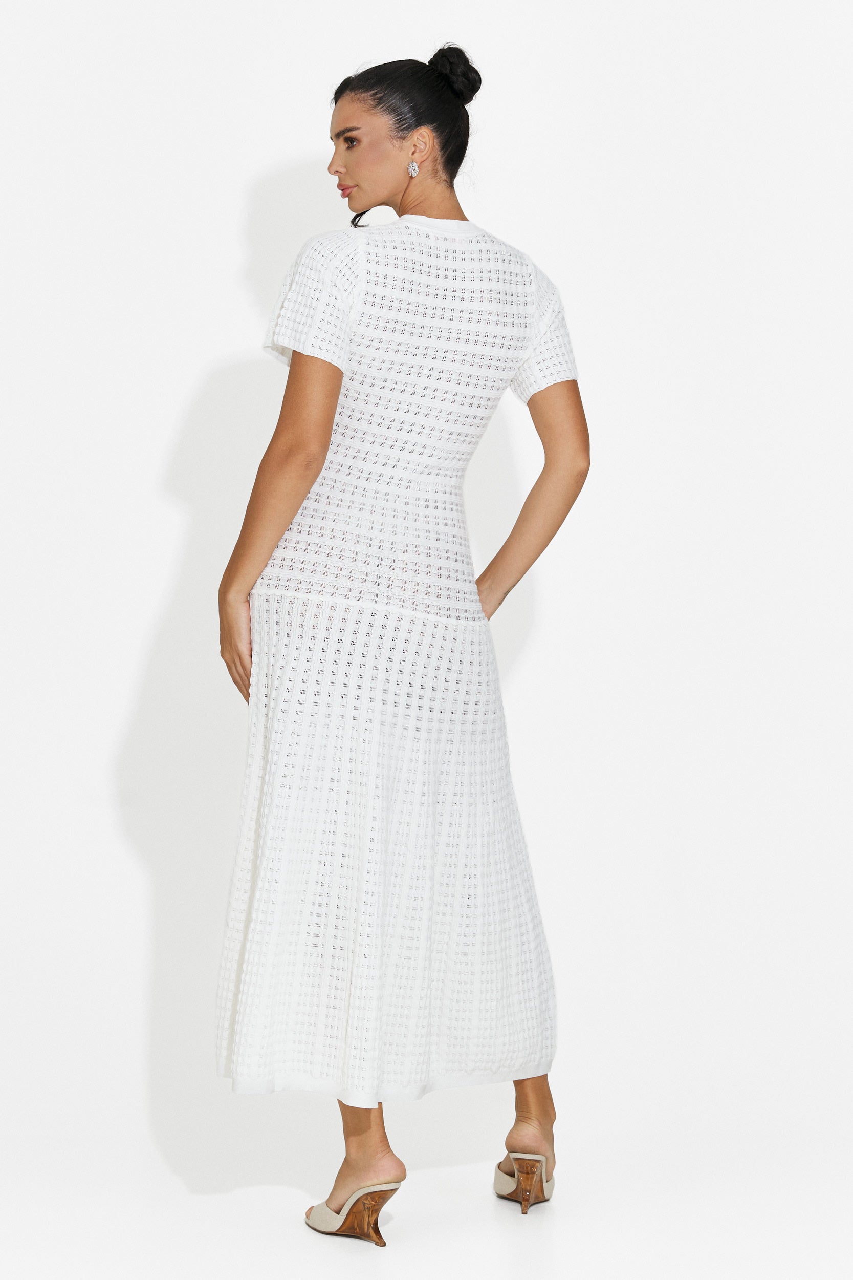 Vestito donna corto bianco Azania Bogas