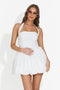 Abito donna corto bianco Altira Bogas