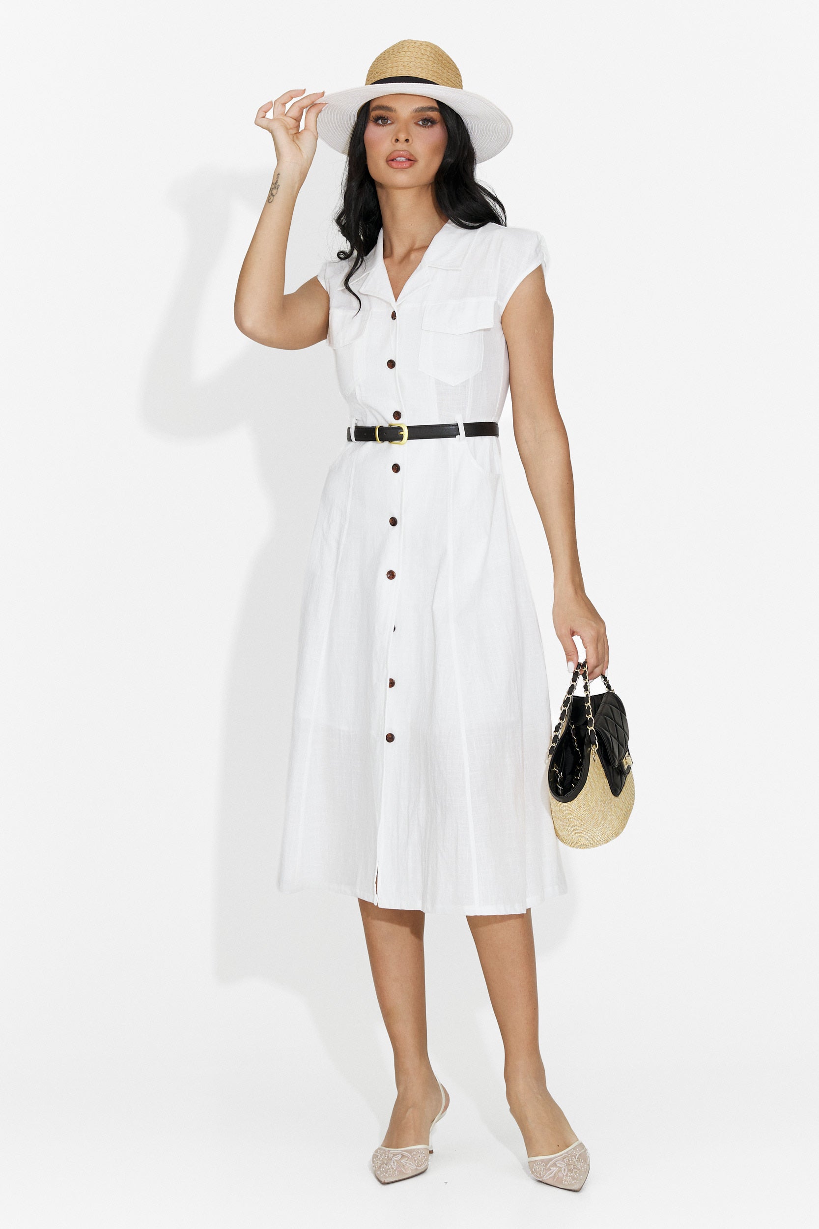 Vestito Bianco Corto da Donna di Jasmina Boga