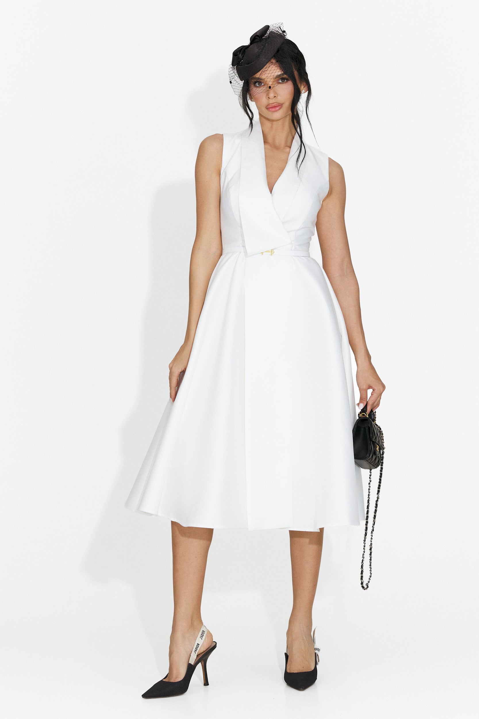 Breve Vestito Bianco di Kady Bogas per Donne