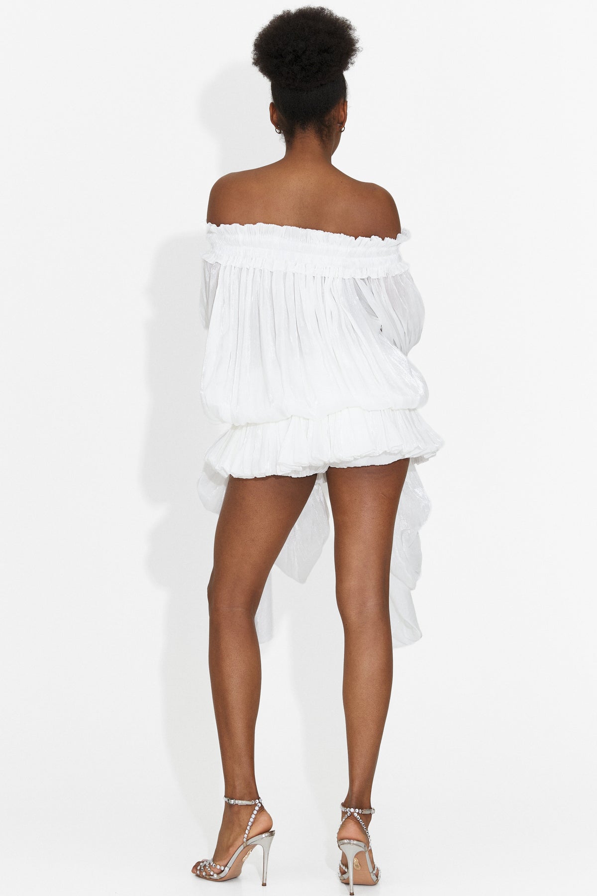 Vestito corto da donna bianco Myara Bogas, immagine 2 di 10