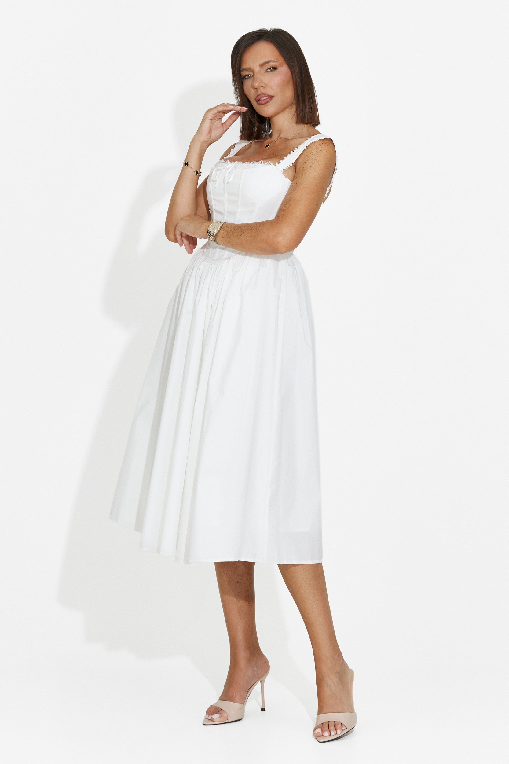 Vestito donna corto bianco Ofiliana Bogas