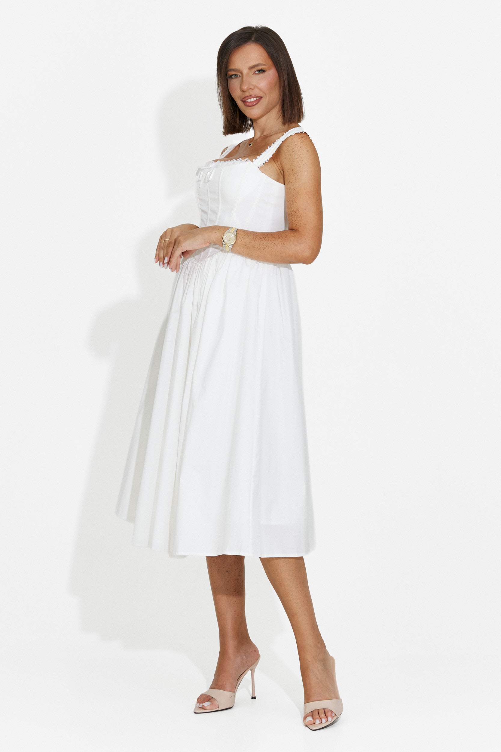 Vestito donna corto bianco Ofiliana Bogas