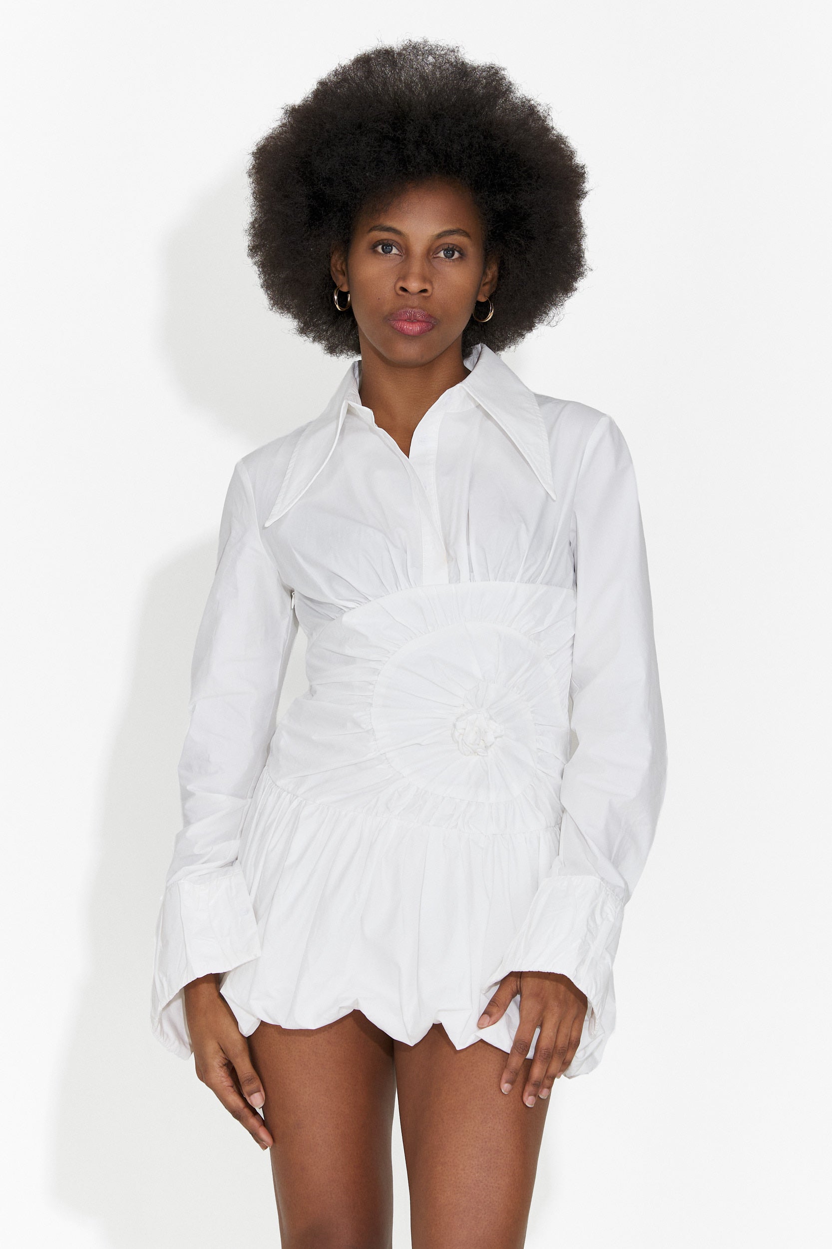 Vestito Bianco Corto da Donna di Selina Bogas