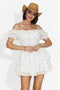 Vestito Bianco Corto da Donna di Senia Bogas