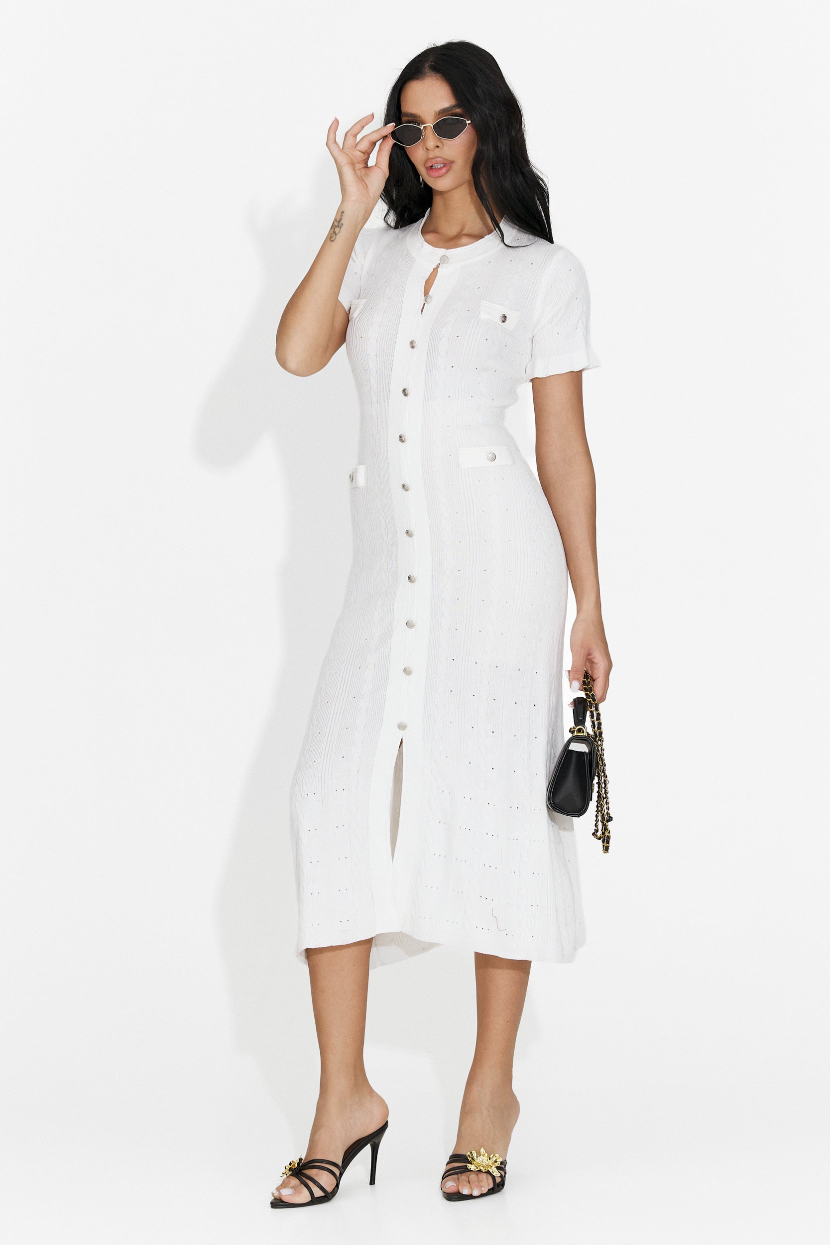 Vestito Bianco Corto da Donna di Verioma Bogas