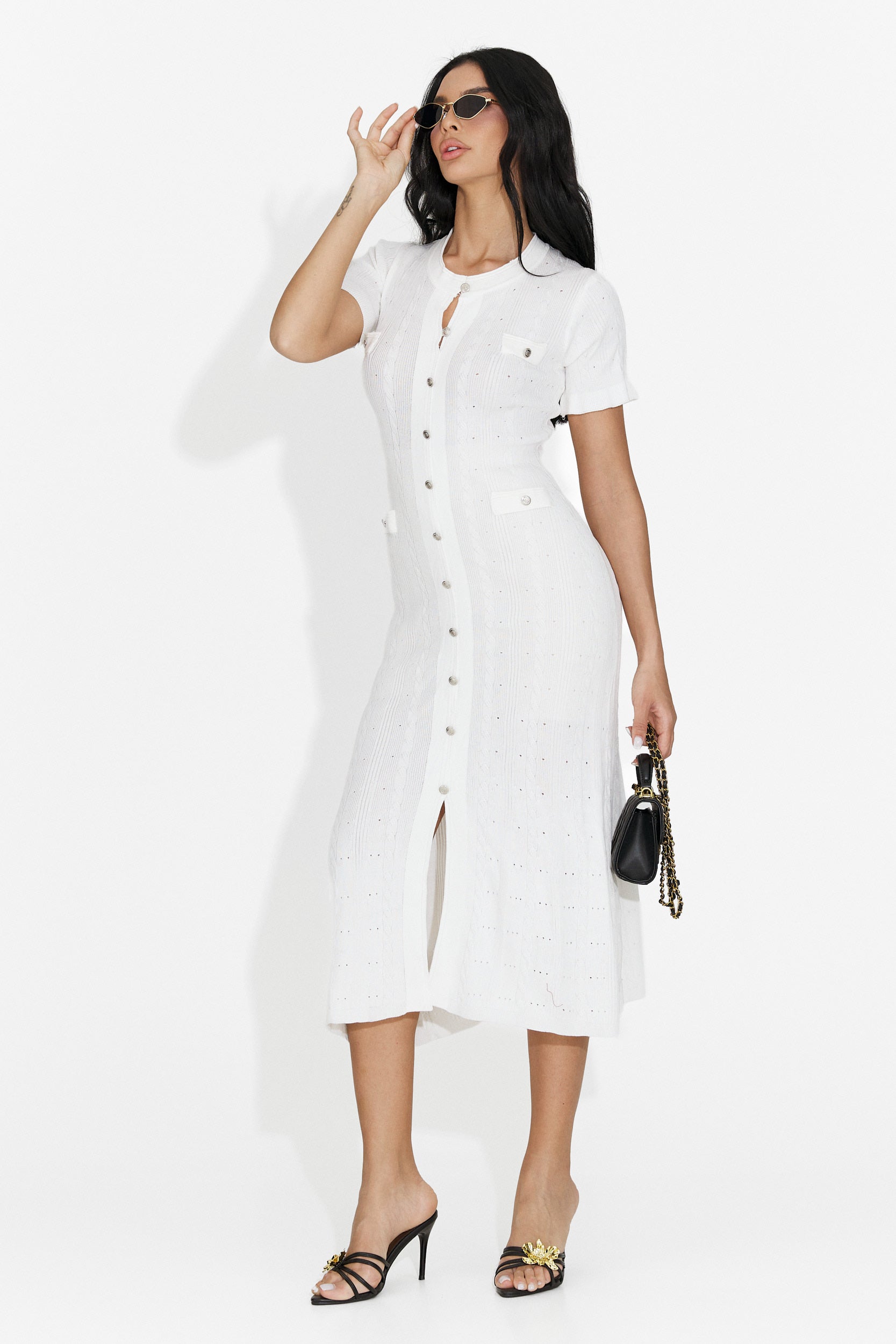 Vestito Bianco Corto da Donna di Verioma Bogas
