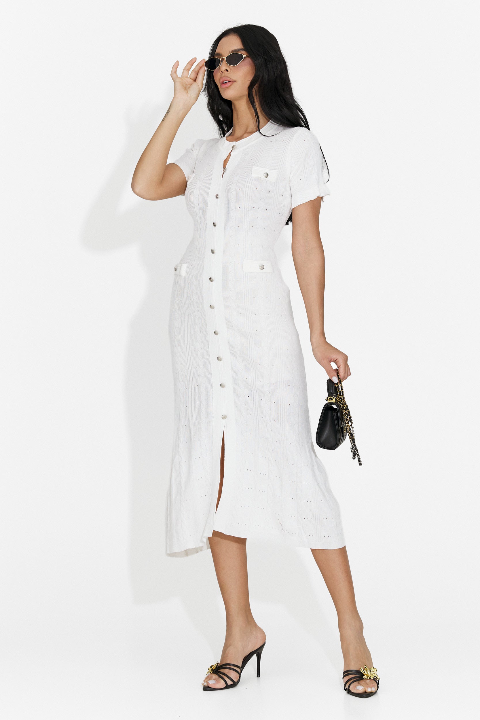 Vestito Bianco Corto da Donna di Verioma Bogas