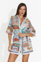 Vestito corto da donna blu Lubiana Bogas