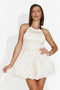 Abito donna corto beige Zenia Bogas