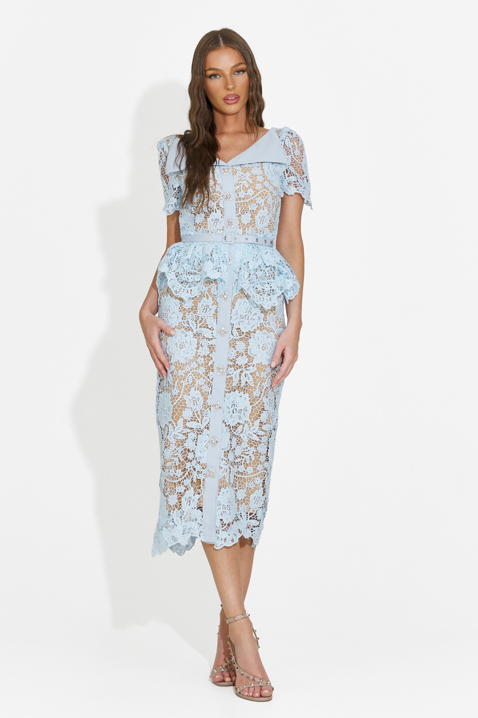 Vestito donna corto azzurro Akaria Bogas