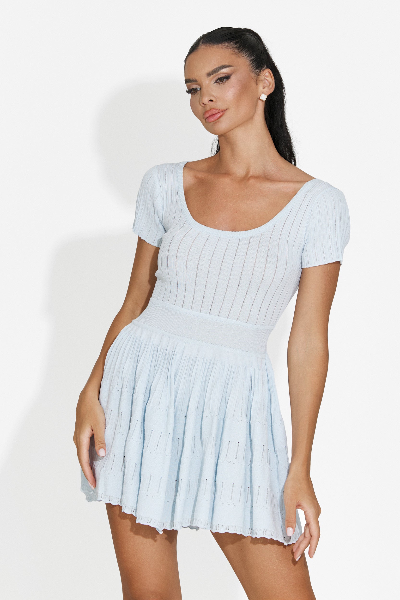 Abito donna corto blu Althea Bogas