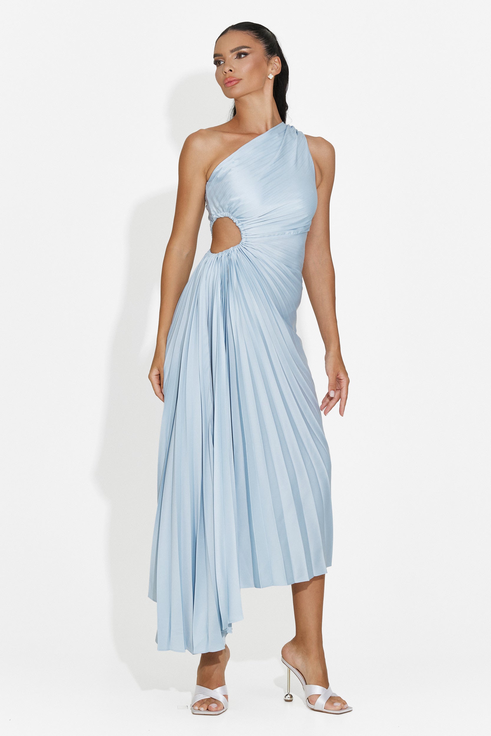 Vestito donna corto azzurro Delimia Bogas