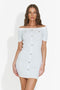 Abito donna corto blu Herera Bogas