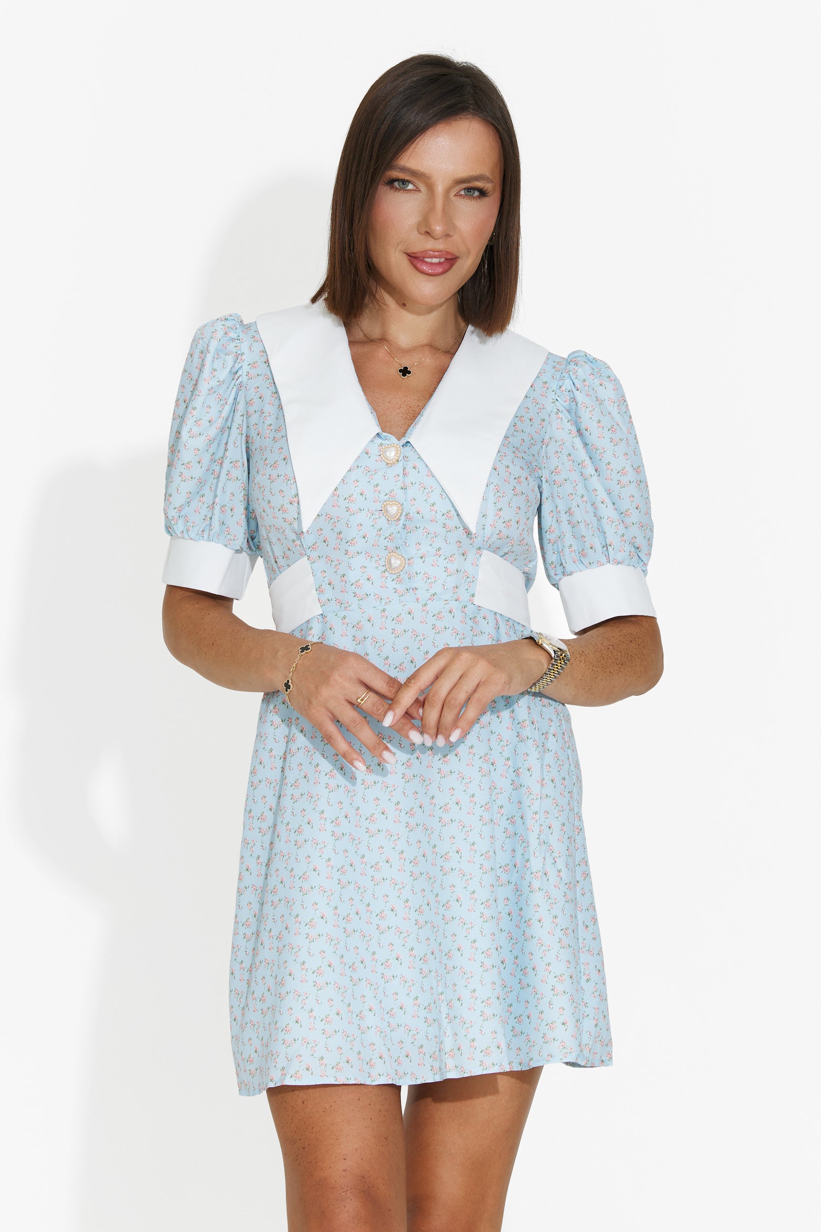 Abito donna corto azzurro Zurlia Bogas